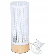Lampy stojące - Grundig Lampa stołowa Metal Drewno 230V E27 - miniaturka - grafika 1