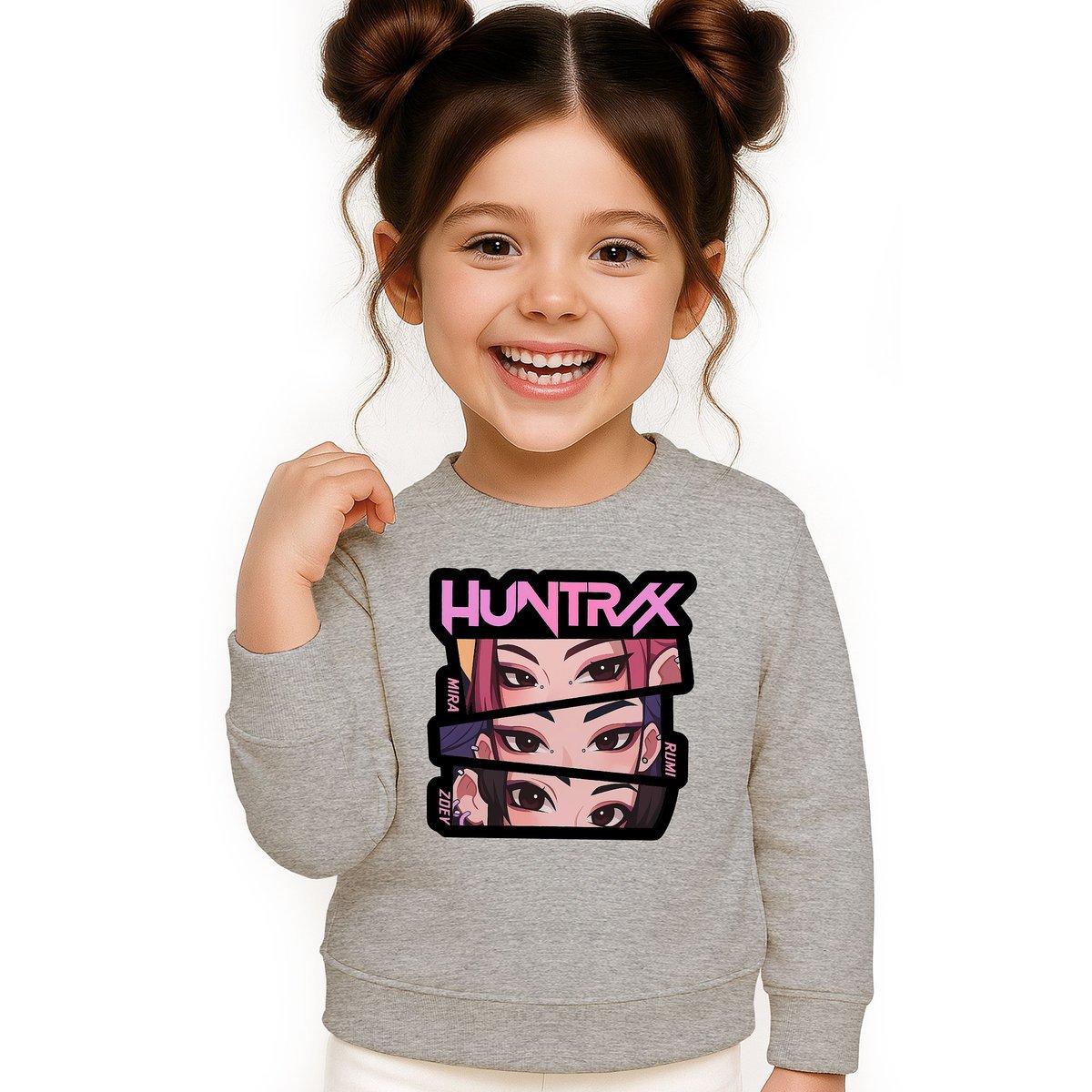 BLUZA DZIECIĘCA KPOP DEMON HUNTERS HUNTRIX 104 BAWEŁNIANA JAKOŚĆ