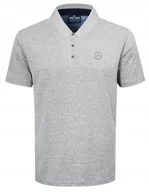 Koszulki męskie - POLO Koszulka Męska POPIELATA Gruba Bawełna DASO Elegancka Pako Jeans - miniaturka - grafika 1