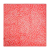 Apaszki i szaliki męskie - Damska apaszka w groszki z jedwabiu biało - czerwona - miniaturka - grafika 1