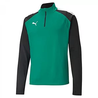 Koszulki męskie - Puma Bluza męska Teamliga 14 Zip Top Pepper Green Black xxl 657236 - grafika 1