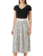 Spódnice - Vila Damska spódnica Vinitban Print Skirt/Su-Noos, Brzoza/Aop: Dolma W Black, XXL - miniaturka - grafika 1