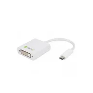 Części i akcesoria do laptopów - Techly Adapter USB USB-C na DVI Biały 020386 - miniaturka - grafika 1