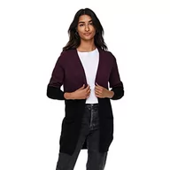 Swetry damskie - Only Kobiety Onlqueen Kardigan, Bordowy, XL - miniaturka - grafika 1