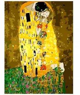 Obraz Do Malowania Po Numerach Pocałunek Klimt - Malowanie po numerach - miniaturka - grafika 1