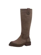 Kozaki damskie - Tamaris Damskie buty 1-25622-43, modne kozaki, szarobrązowe (taupe), 37 EU, szarobrązowy, 37 EU - miniaturka - grafika 1