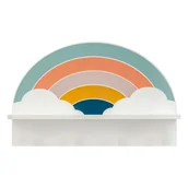 Półki i regały dla dzieci - Wieszak ścienny z półką Rainbow - miniaturka - grafika 1