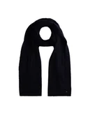 Apaszki i szaliki damskie - Tommy Hilfiger Szalik Flag Fluffy AW0AW17787 Granatowy - miniaturka - grafika 1