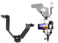 Akcesoria fotograficzne - Uchwyt / Szyna / Adapter Do Filmowania / Do Aparatu Kamery - 3X Gorąca Stopka + Gwint 1/4"" - miniaturka - grafika 1