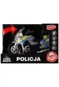 Samochody i pojazdy dla dzieci - Motocykl Policyjny Motor Ścigacz Mówi Po Polsku Dźwięk Syreny Światła Napęd - miniaturka - grafika 1