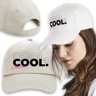 Czapki i chusty sportowe męskie - CZAPKA Beżowa Daszek Na Wiosnę JESTEM COOL Wzory - miniaturka - grafika 1