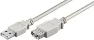 Kable USB - MicroConnect USB 2.0 A-A 3 m M-F kabel USB (USB A, USB A, męski/żeński, prosty, szary) USBAAF3 - miniaturka - grafika 1