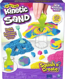 Kinetic Sand - Zgniataj i twórz - zabawka - Zabawki kreatywne - miniaturka - grafika 1