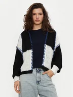 Swetry damskie - ONLY Kardigan Denise 15331399 Czarny Relaxed Fit - miniaturka - grafika 1
