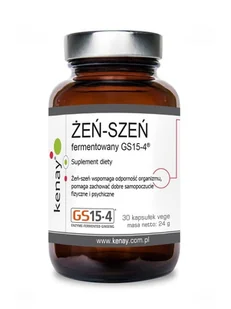 KENAY Żeń-szeń fermentowany GS15-4 x 30 kaps Kenay - Układ nerwowy - miniaturka - grafika 1