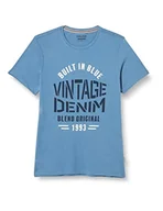 Koszulki męskie - Blend T-shirt męski, 184025/niebieski (Copen Blue), M - miniaturka - grafika 1