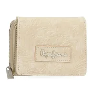 Portfele - Pepe Jeans Jana Portfel z portmonetką Beżowy 10x8x3 cm Poliester z Detalami ze sztucznej skóry by Joumma Bags, beż, Talla única, Portfel z portfelem - miniaturka - grafika 1