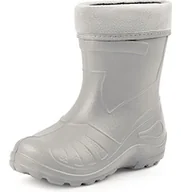 Buty dla dziewczynek - Ladeheid Kalosze dziecięce, lekkie jak piórko i wodoodporne, z tworzywa EVA, kalosze z podszewką, KL050, szary, 26 EU - miniaturka - grafika 1
