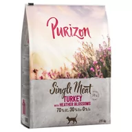 Sucha karma dla kotów - Purizon Single Meat, indyk z kwiatami wrzosu - 2,5 kg - miniaturka - grafika 1