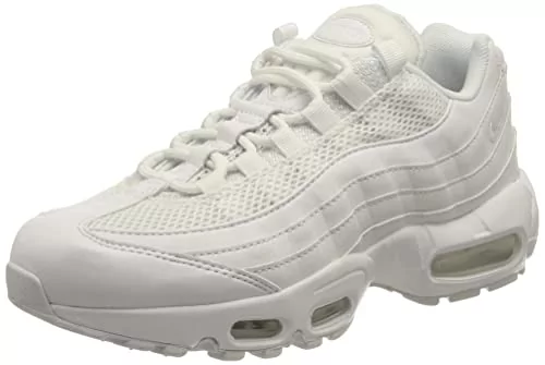 Nike Air Max 95 damskie buty do biegania, białe/białe, metaliczne srebro,  rozmiar 36,5 UE - Ceny i opinie na Skapiec.pl
