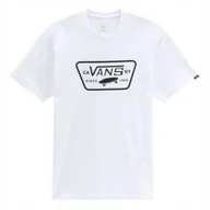 Koszulki męskie - T-Shirt Full Patch Biało/Czarny VANS VN000QN8YB21 XS - miniaturka - grafika 1