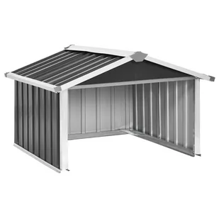 vidaXL Garaż dla kosiarki robotycznej, 92x97x63 cm, stal, antracytowa 150909 - Altany ogrodowe - miniaturka - grafika 1