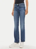 Spodnie damskie - Tommy Hilfiger Jeansy WW0WW42192 Niebieski Bootcut Fit - miniaturka - grafika 1