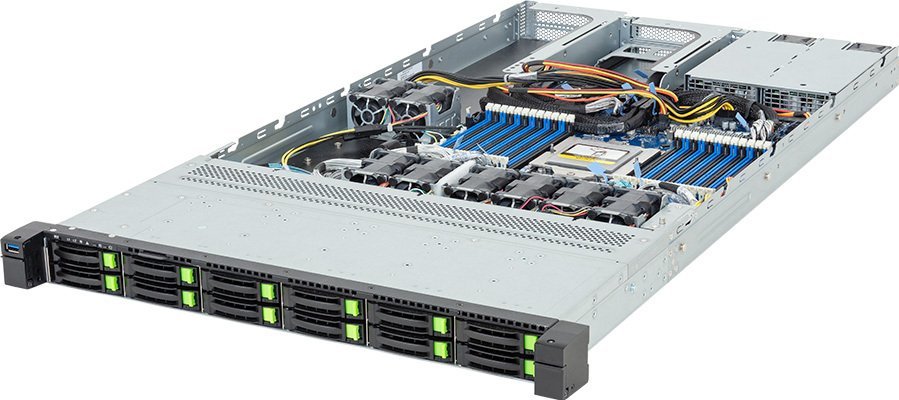 Serwer Gigabyte Gigabyte Barebone R163-ZG2-AAJ2 Rev. 3.x Rack Server 1U Single Sockel SP5 6NR163ZG2DR000ACJ2