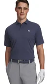 Koszulki męskie - Koszulka męska polo UNDER ARMOUR Tee To Green Pique Polo szara - miniaturka - grafika 1