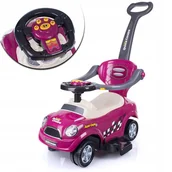 Chodziki - JEŹDZIK 3W1 JEŹDZIDEŁKO MEGA CAR KOŁA 360 PCHACZ CHODZIK AUTKO - miniaturka - grafika 1