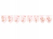 Balony i akcesoria - Baner Flagi Różowe Misie Z Balonikami - 300 Cm - 1 Szt - miniaturka - grafika 1