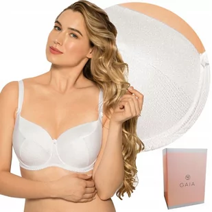 ﻿biustonosz GAIA KATE 281 FULL CUP biały , 80B - Biustonosze - miniaturka - grafika 1