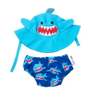 Zoocchini, Pieluszka kąpielowa z czapką Rekin - Pieluchy - miniaturka - grafika 1