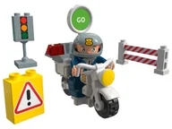 Klocki - Playtive Clippys Zestaw klocków Junior S (Motocykl policyjny) - miniaturka - grafika 1