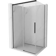 Kabiny prysznicowe - Mexen Rox kabina prysznicowa rozsuwana 135 x 100 cm, transparent, czarna - 8C2-135-100-70-00 - miniaturka - grafika 1