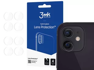 3MK Szkło hybrydowe na aparat do iPhone 12 Lens - Szkła hartowane na telefon - miniaturka - grafika 1