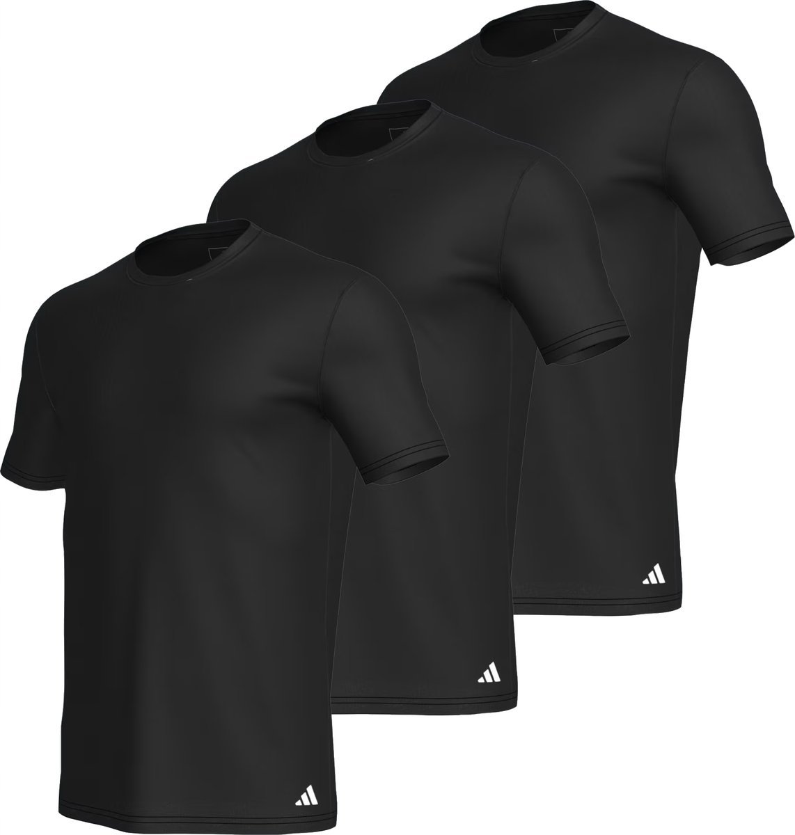 Koszulka męska ADIDAS Active Core Cotton 3-pak 4AM011 czarny M