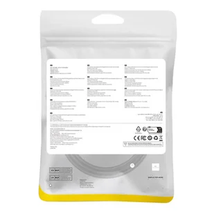 Kabel sieciowy kat. 8 Baseus Ethernet RJ45, 40Gbps, 1m (czarny) - Kable miedziane - miniaturka - grafika 8