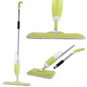Miotły, szufle, mopy - Mop Płaski Ze Spryskiwaczem Obrotowy Solidny Spray - miniaturka - grafika 1