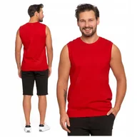 Koszulki męskie - GŁADKA PODKOSZULKA MĘSKA TANK TOP KOSZULKA BEZ RĘKAWÓW BOKSERKA MORAJ L - miniaturka - grafika 1