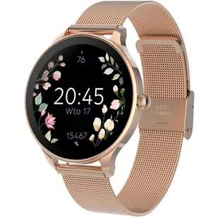 Forever Velora SB-306 Różowe złoto - Smartwatch - miniaturka - grafika 1