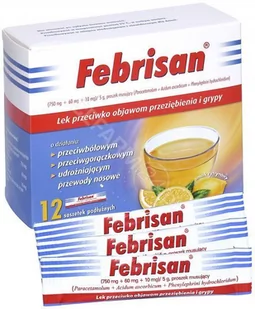 Nycomed Febrisan 12 szt. - Przeziębienie i grypa - miniaturka - grafika 1