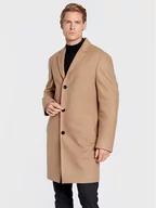 Płaszcze męskie - Calvin Klein Płaszcz przejściowy K10K110462 Brązowy Regular Fit - miniaturka - grafika 1