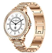 Smartwatch - Bestphone BF3 Złoty z opaską diamonds wer 7 - miniaturka - grafika 1