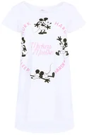 Piżamy damskie - Biała, damska koszula nocna z krótkim rękawem Myszka Mickey DISNEY M - miniaturka - grafika 1