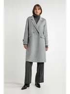 Kurtki damskie - Josephine & Co Płaszcz zimowy "Sandro" w kolorze szarym - miniaturka - grafika 1