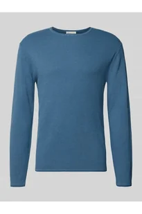 Sweter z dzianiny o kroju regular fit z czystej bawełny - Tom Tailor Denim - Swetry męskie - miniaturka - grafika 1