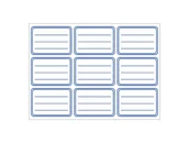 Szkolne artykuły papiernicze - Okoffice Naklejki na zeszyt A6 białe 9 szt, etykiety, Okoffice - miniaturka - grafika 1