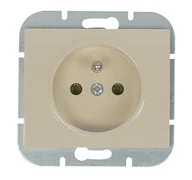 Gniazdka elektryczne - Abex Gniazdo pojedyncze z/u ONYX - beżowy - miniaturka - grafika 1