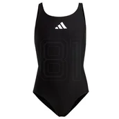 Stroje kąpielowe - Kostium kąpielowy adidas 3 Bars Sol ST Jr HR7477 152 cm - miniaturka - grafika 1